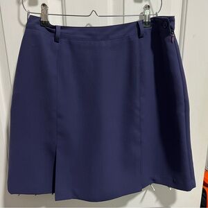 Astr Navy-Purple Pencil Skirt